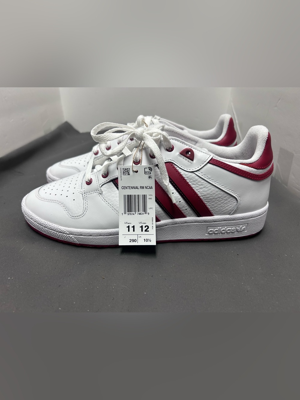 Adidas Centennial RM Indiana NCAA IH5370 White Red Size 11 Men New